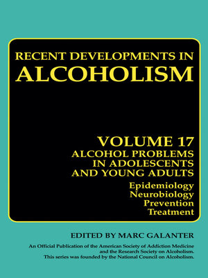 cover image of Alcohol Problems in Adolescents and Young Adults